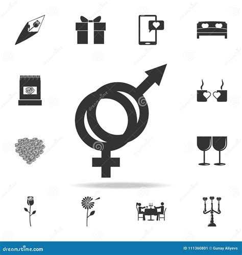 Male And Female Sex Symbol Icon Detailed Set Of Signs And Elements Of