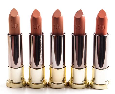 Urban Decay Vanished Insanity Stark Naked Liar Interrogate Vice Lipsticks Reviews Photos