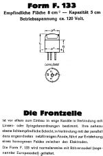 F 133, Tube F133; Röhre F 133 ID34028, Photocell | Radiomuseum.org
