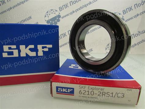 Подшипник 6210 2RS C3 SKF Купить Цена 888 в Украине