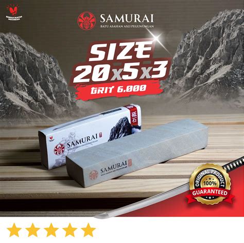 Samurai Asahan Batu Asahan Asli X X Cm Grit Super