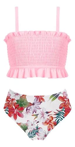 Traje Ba O Tankini Bikini Ni A Playa Nadar Vacaciones Pcs Mercadolibre