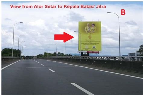 Firstboard 2 Sided Unipole Billboard At NSE Highway KM42 Alor Setar