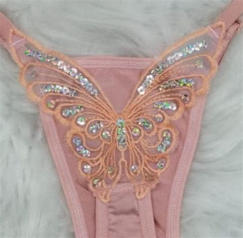 Calcinha Lingerie Tanga Bordada Borboleta Moda Intima Cris Bella Lingerie Calcinha Plus Size