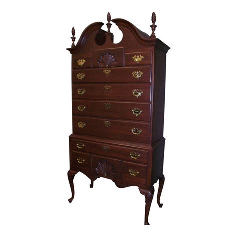 Ethan Allen Georgian Court Highboy Dresser Chairish