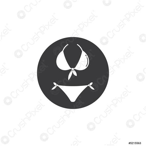Bikini Vector Icon Illustration Stock Vector 5215563 Crushpixel