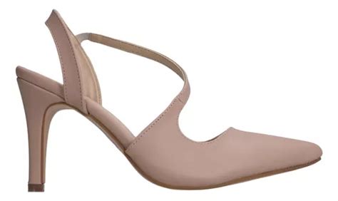 Zapatilla Dama Destalonada Nude Tac N Stiletto