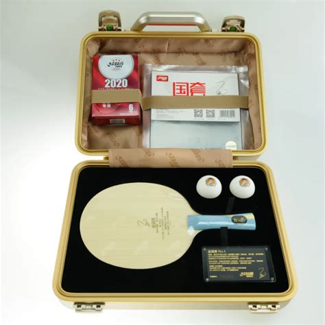 dhs ma long  classic table tennis blade rubber gift box special