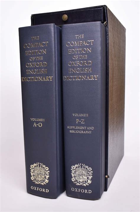Oxford English Dictionary, Compact Edition, 27th Edition | 27th