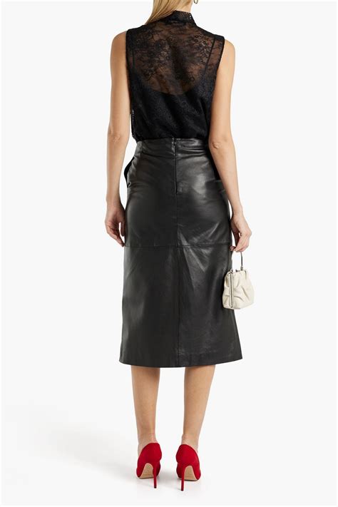 OSCAR DE LA RENTA Pussy Bow Silk Lace Top THE OUTNET