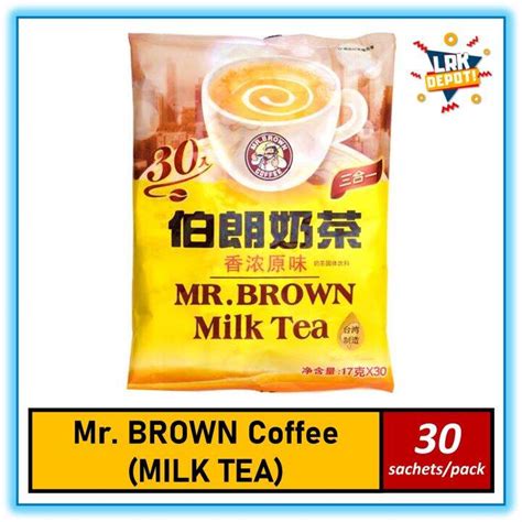 Mr BROWN Taiwan 3 in 1 (MILK TEA) - 30 pcs sachet / MR. BROWN Coffee ...