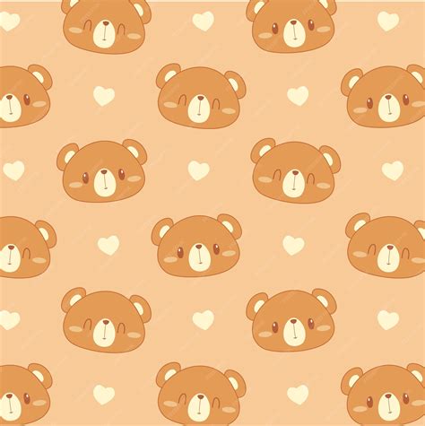 Premium Vector Cute Teddy Bear Seamless Pattern For Nursery Pattern