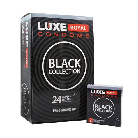 Черные презервативы LUXE ROYAL Black Collection 3 шт. 24 пачки - купить ...