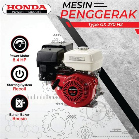 Mesin Penggerak Honda Gx H