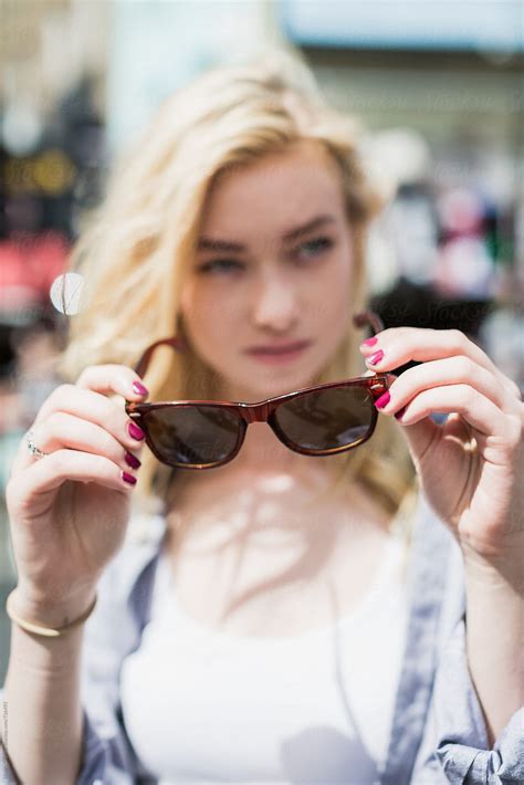 Woman Wears Sunglasses By Stocksy Contributor Mauro Grigollo Stocksy