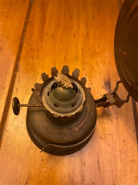 Antique Vintage Hilco Small Copper Finger Oil Lamp British Empire Hong