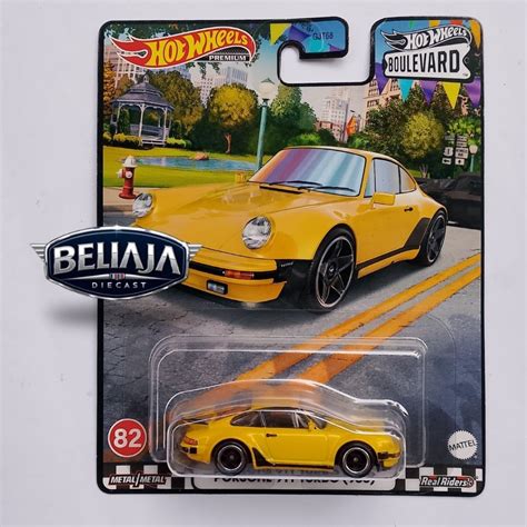 HOT WHEELS PORSCHE 風火輪保時捷 TURBO 黃色大道優質橡膠輪胎 蝦皮購物