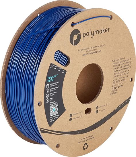 Polymaker PETG Filament 1 75mm 1kg Strong PETG Blue Filament Cardboard