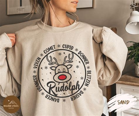 Rudolph The Red Nosed Reindeer Christmas Sweatshirt Rudolph Christmas