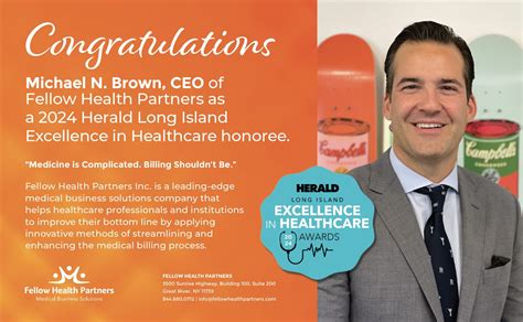 Michael N Brown Ceo Of Fellow Health Partners As A 2024 Herald Long