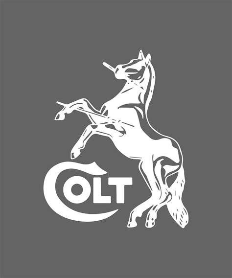 Colt Horse White Logo Amendment Pro Gun Brand Firearms Rifle Pistol ...