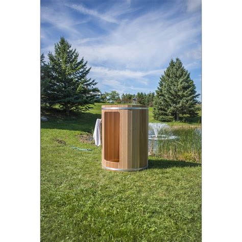 Dundalk Leisurecraft Rainbow Outdoor Shower Knotty Clear Red Cedar