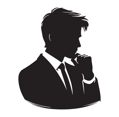 Man thinking silhouette 47746829 Vector Art at Vecteezy