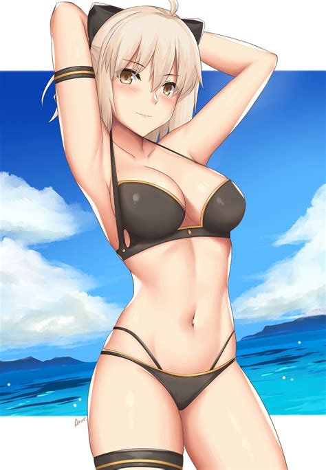 Okita Souji Fate Sakura Saber Anime Adult Swim Anime Ero