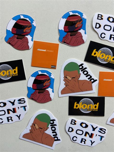 Frank Ocean Sticker Pack Blond Stickers Blond Album Blonde Sticker