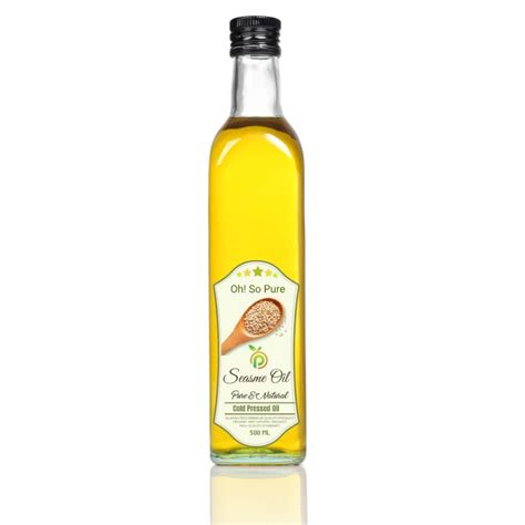 Sesame Oil Cold Pressed Sopure Home Food