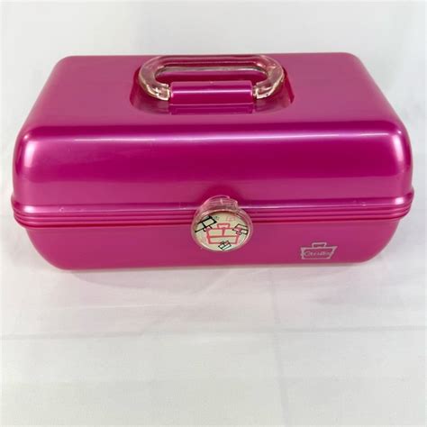 Caboodles Storage Organization Vintage Caboodles Hot Pink Onthego Makeup Case With Mirror