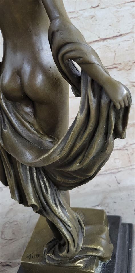 Bronze Sculpture Demure Nude Woman Classical Bronze Sculpture Original Modern Art Sculpture