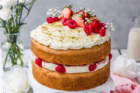 Gluten-Free Vegan Victoria Sponge Cake - Nourishing Amy