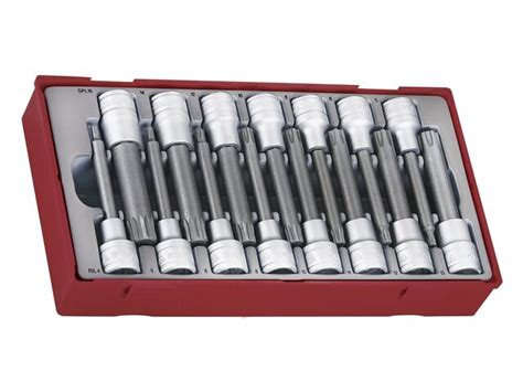 Jeu de douilles embouts ribe spline TT1 tray 1 2 15 pièces Teng