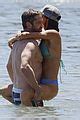 Gerard Butler Goes Shirtless While Hitting The Beach With Bikini Clad Girlfriend Morgan Brown