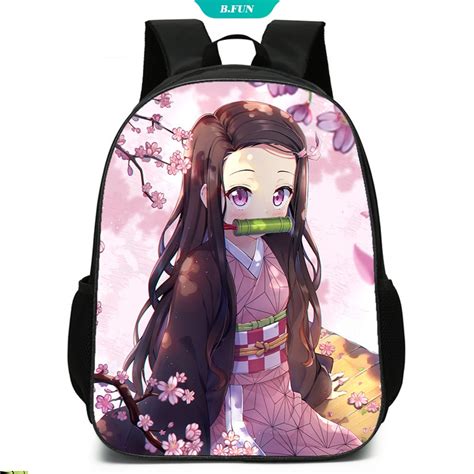 Demon Slayer Kimetsu No Yaiba Cosplay Escuela Niña Mochila Anime Nezuko