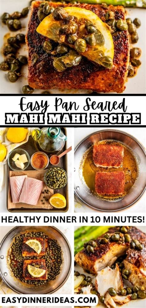 Pan Seared Mahi Mahi Recipe with Lemon Caper Sauce!