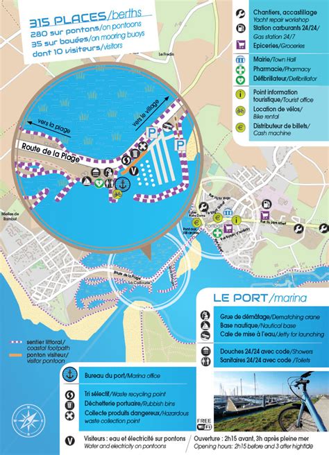 Plan Du Port Port Bail C Te Des Isles Guide Du Port