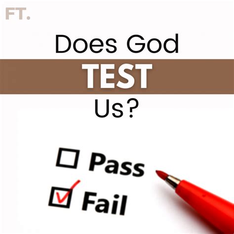 Does God Test Us Faith Talks