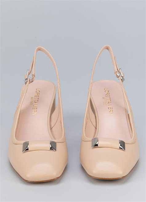 Туфли-слингбэки женские, бежевый, 38RU/39EU — Loretta Very