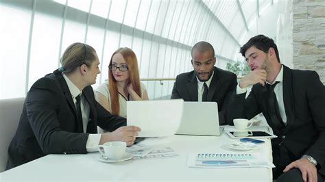 Experienced businessman discussing vital documents 34770567 Stock Video