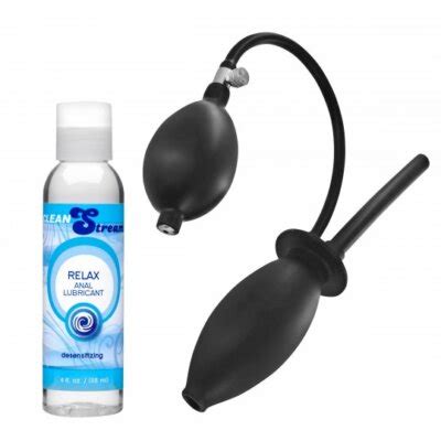 Enema Anal Stretching Kit With Plug And Desensitizing Lube Douche Anal