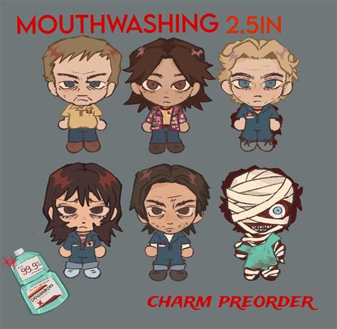 MOUTHWASHING Game 2 5 Inch Charm PREORDER Round 3 Curly Anya Jimmy