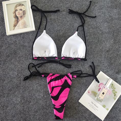 Unique Design Sustainable Swimwear Plus Size String Bikini Seamless