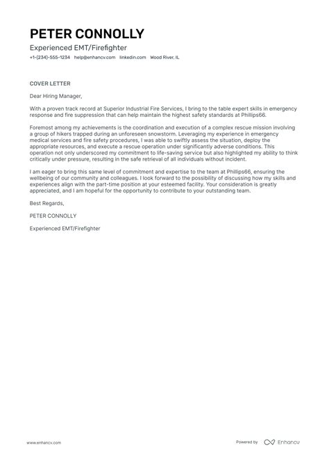 Professional Wildland Firefighter Cover Letter Examples And Template