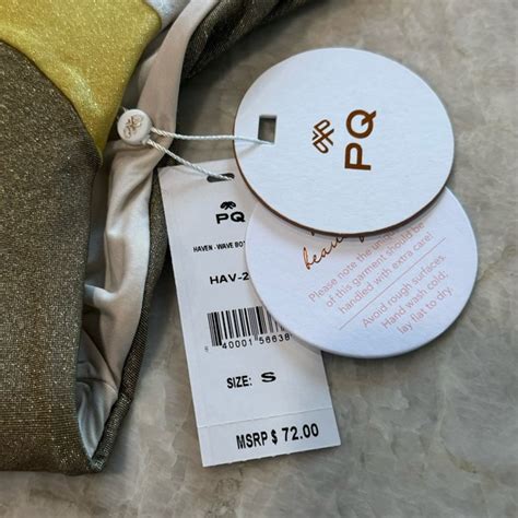 Pilyq Swim Nwt Pilyq Gold Haven Wave Bikini Bottom Teeny Cut Poshmark