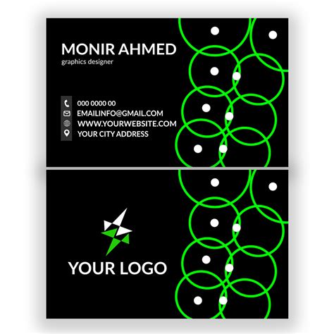 visiting card design template by Monir 360 on Dribbble