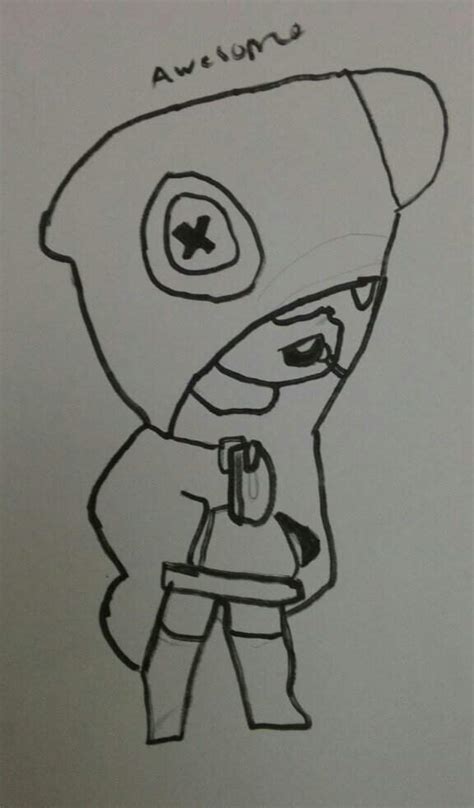 How To Draw Leon Brawl Stars Leon Brawl Stars