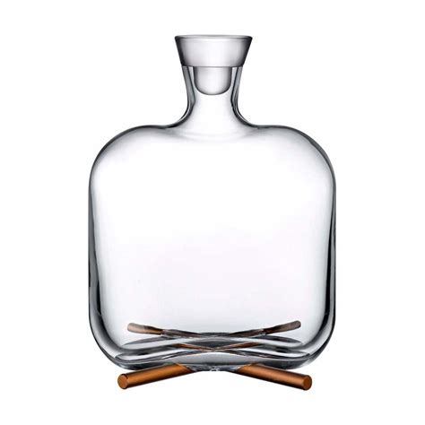 Bouteille Whisky Avec Socle En Laiton Camp Nude Glass