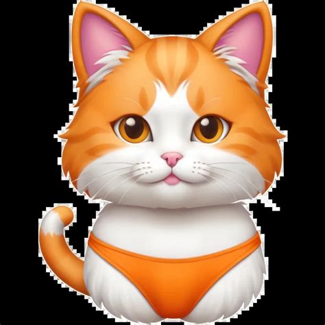 Cat Wearing Bikini Emoji AI Emoji Generator